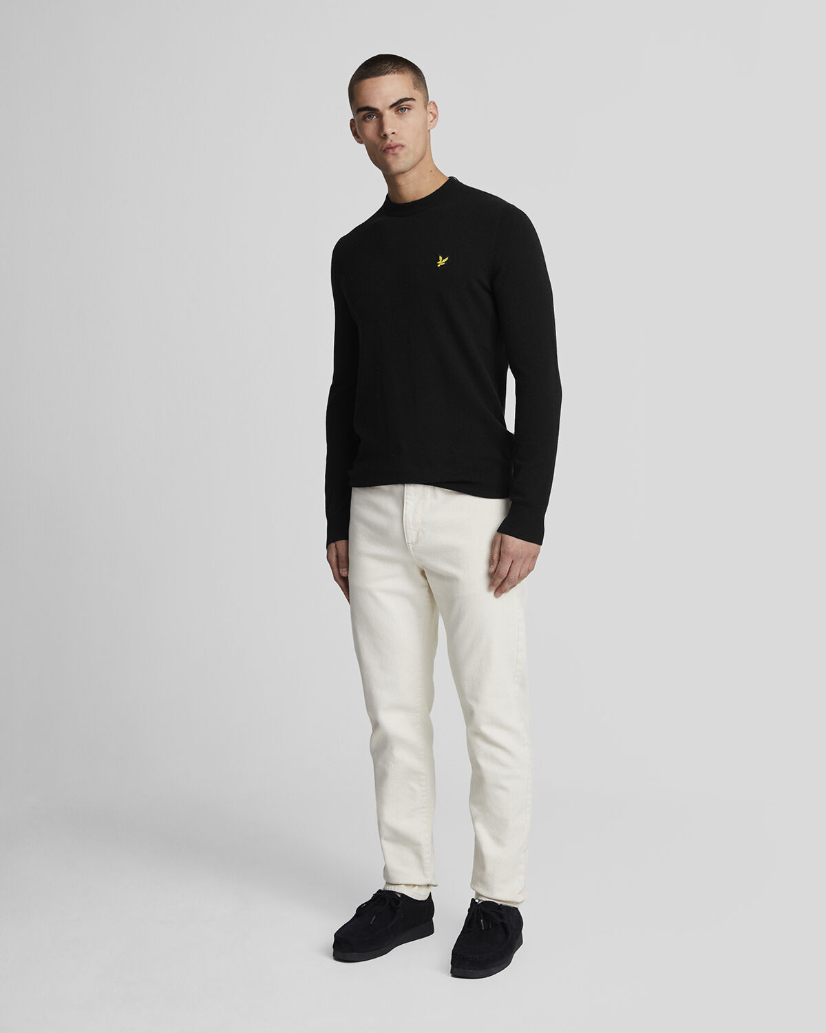 Lambswool Blend Crew Neck Jumper