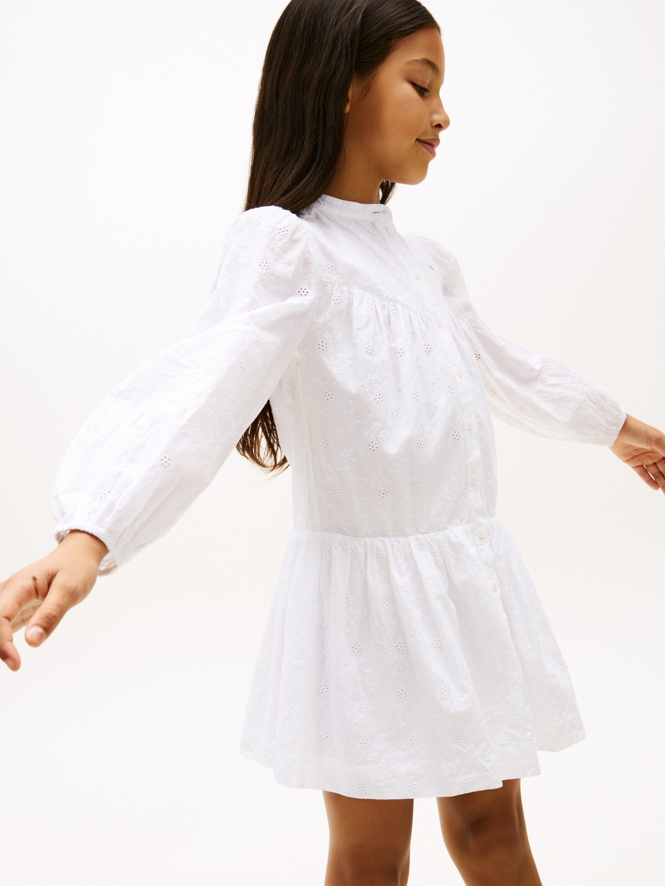Broderie Anglaise Shirt Dress