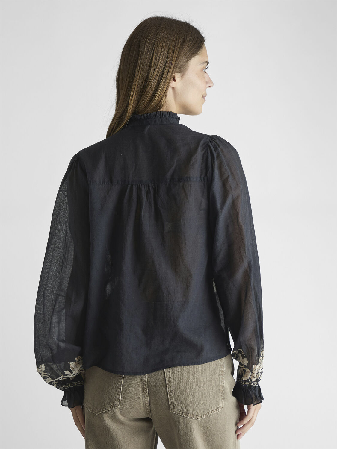 Brise Printed Voile Blouse