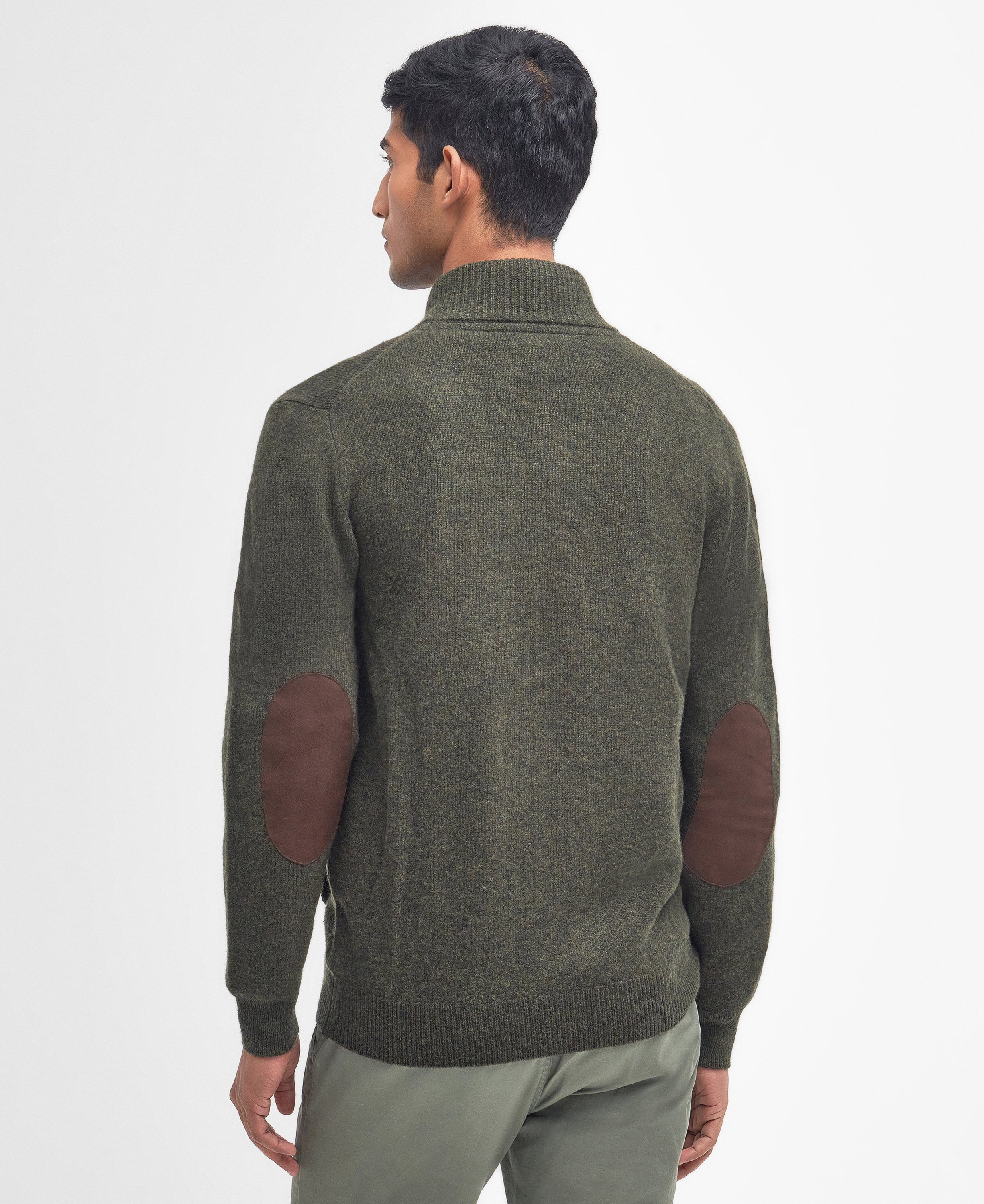 Barbour Essent Patch Zip Through Knitted Jumper Through Knit