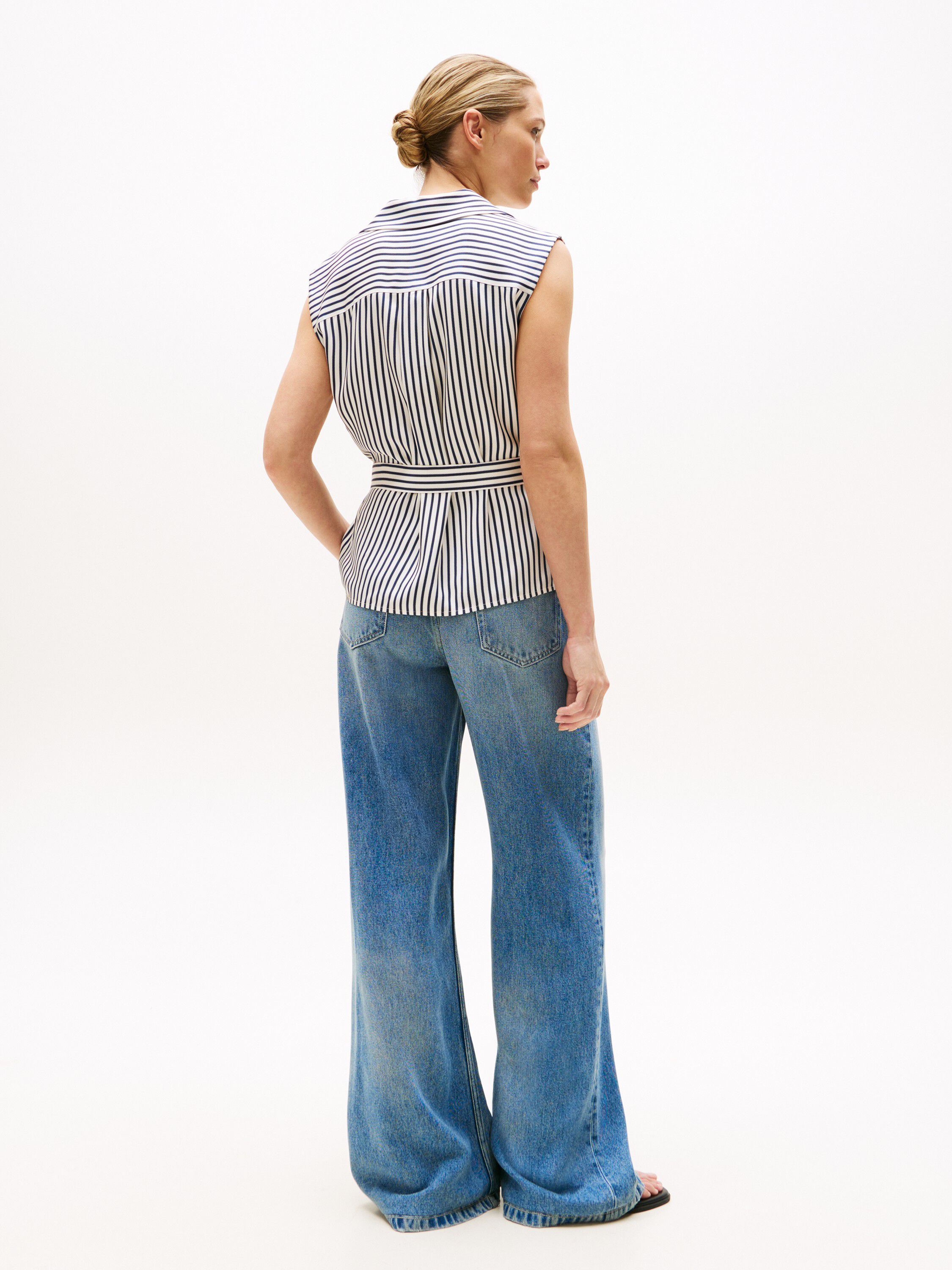 VIS TWILL NS WRAP TOP