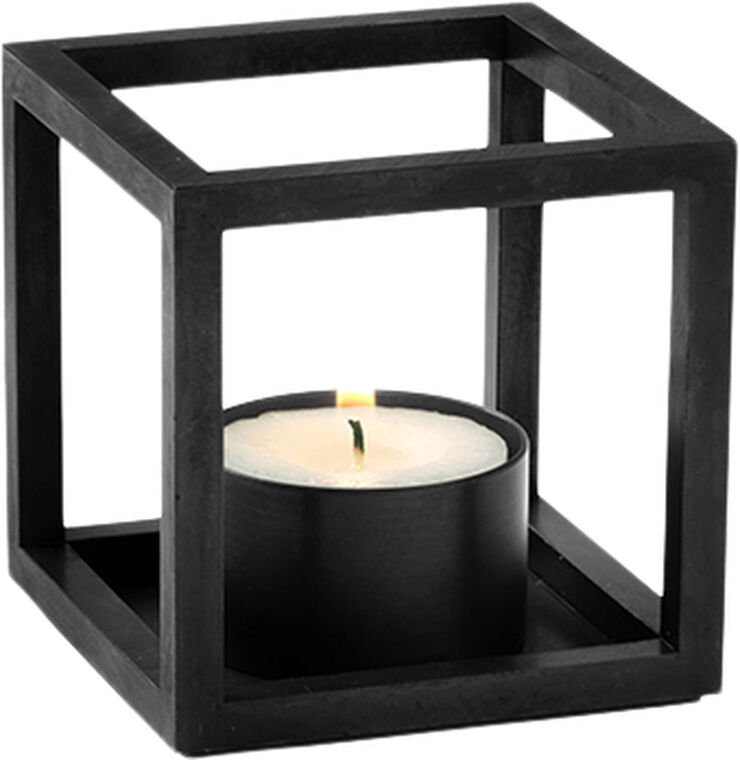 Kubus T, Candle Holder, Black