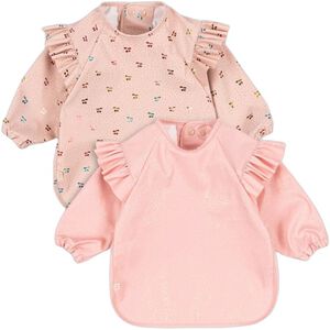 2 PACK DINNER BIB WITH SLEEVES AND FRILL