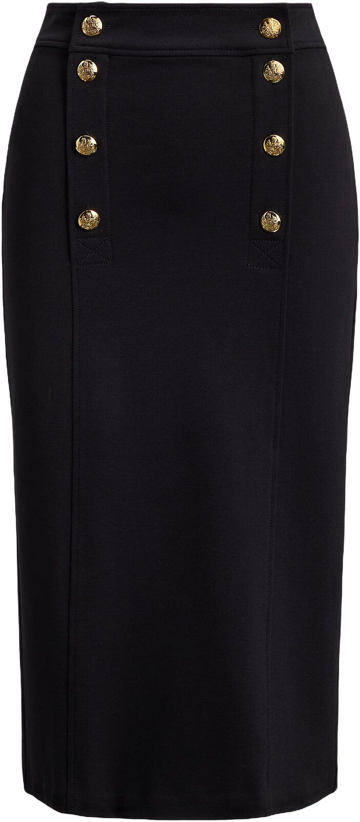 Stretch Ponte Sailor Pencil Skirt
