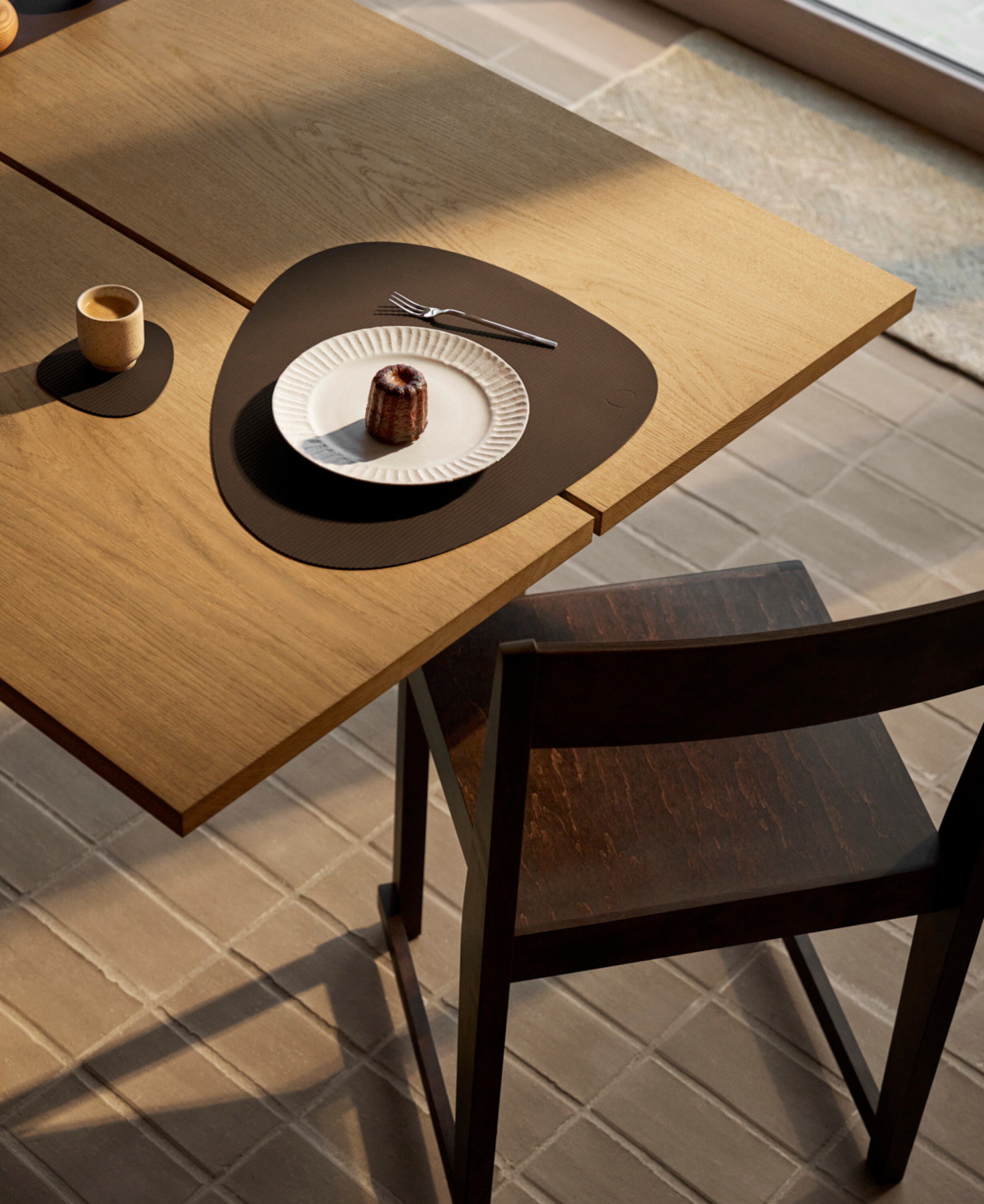 Glass Mat Curve Corduroy Hazel