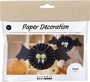 Mini DIY Kit Papirpynt, Flagermus