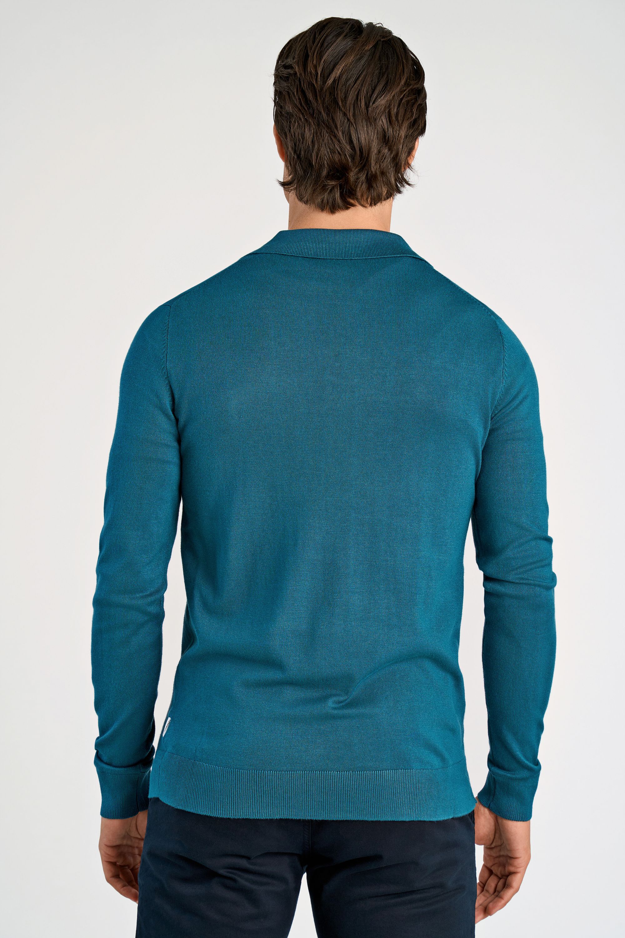 Ecovero L/S v-neck polo