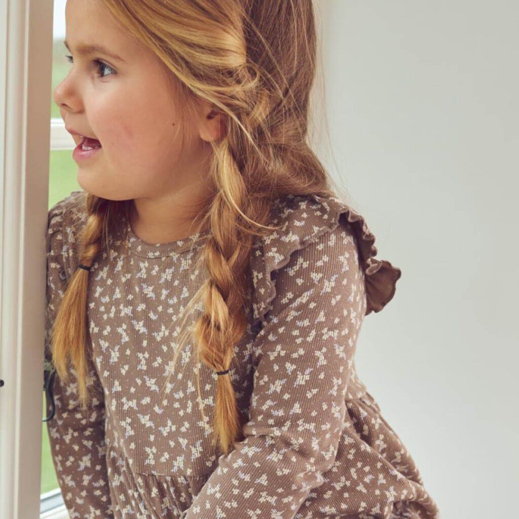 Alyssum Ruffle L/Swing Kjole