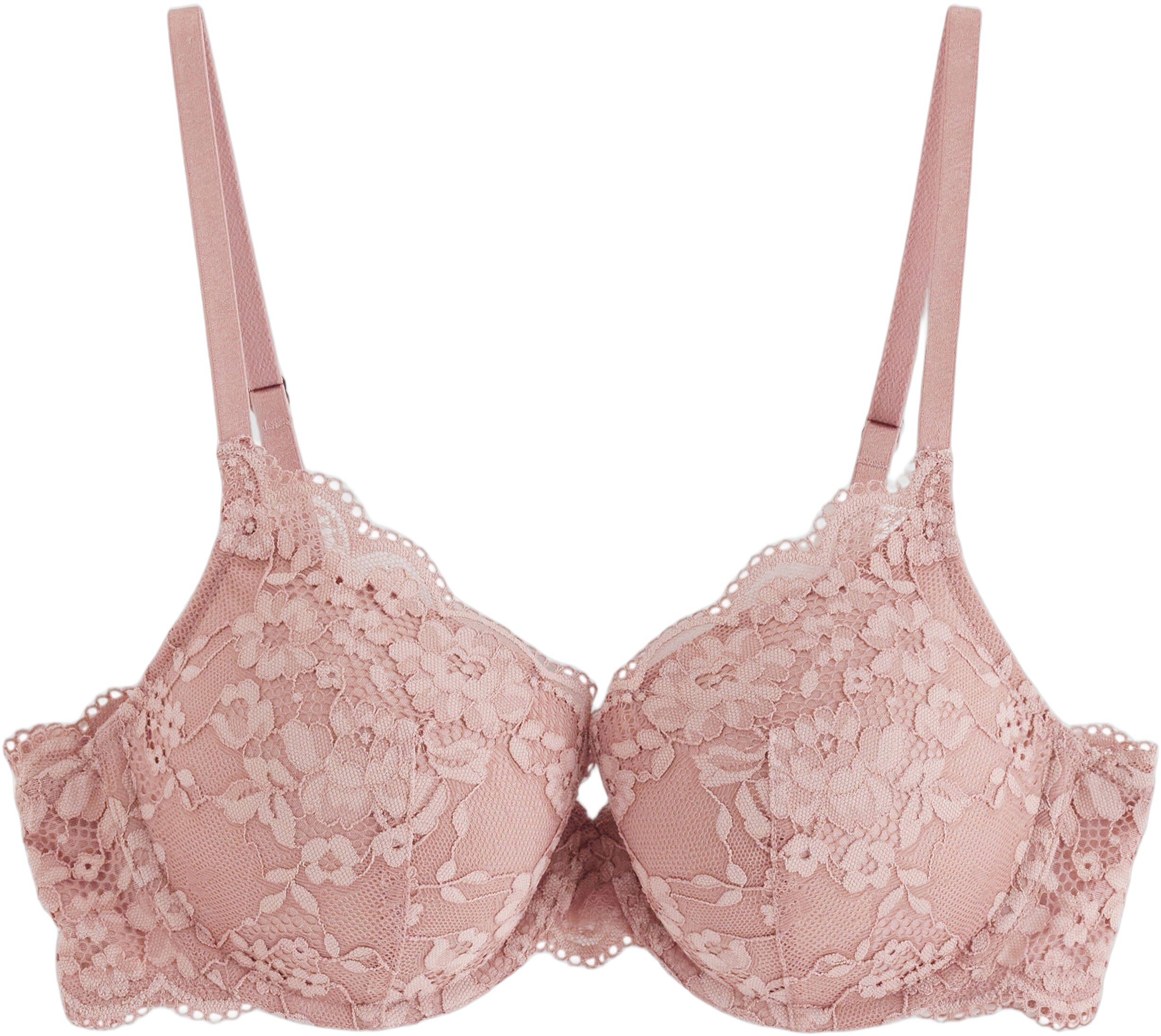 Lilja t-skjorte-BH med blonder