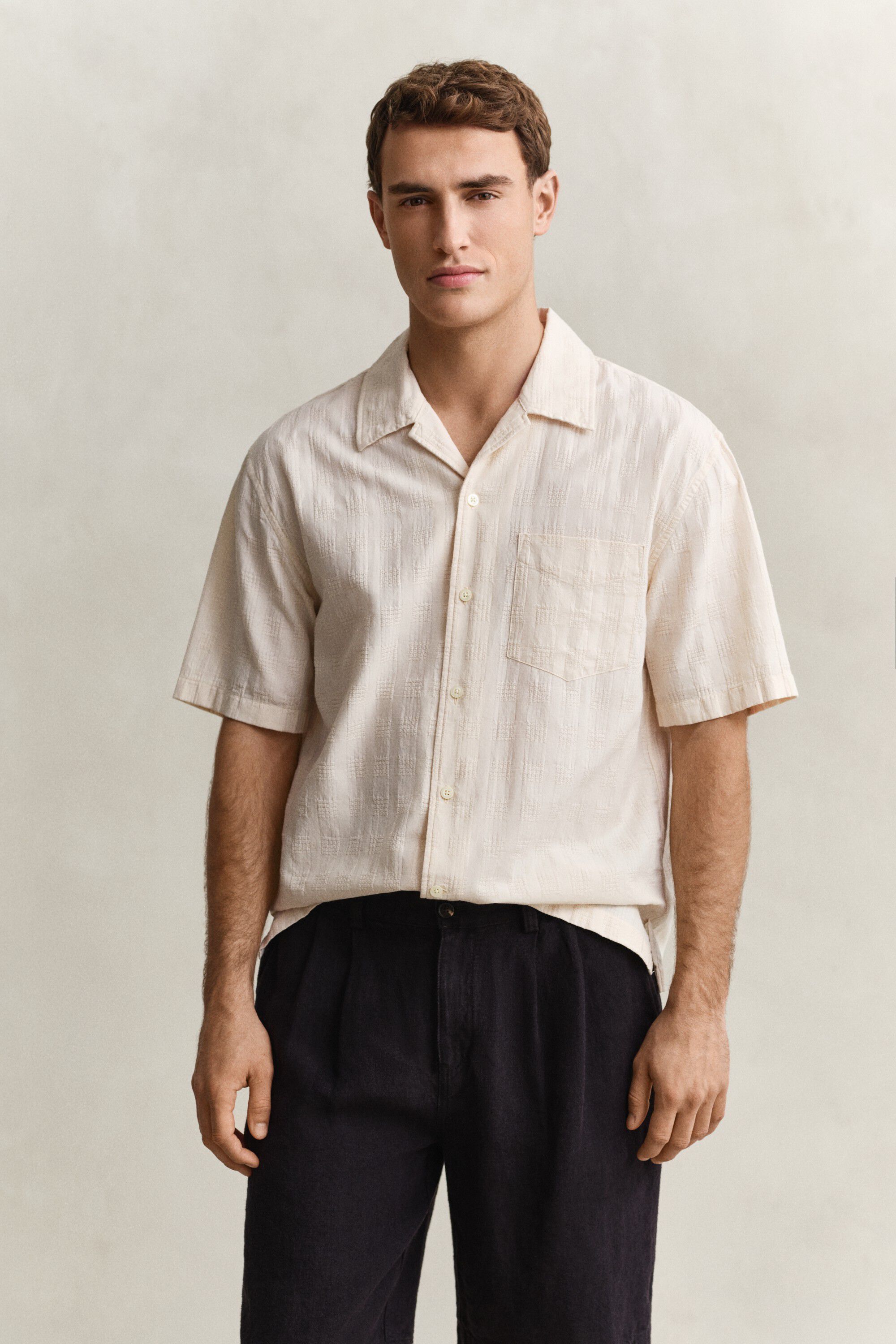 REL TEXTURE CHECK SHIRT