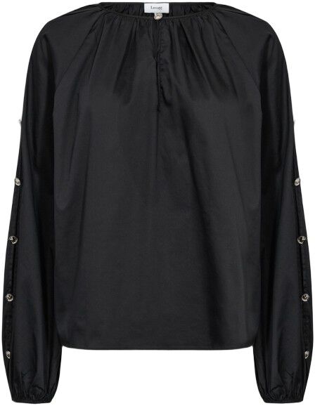 LR-ISLA SOLID 131 Bluse Sort