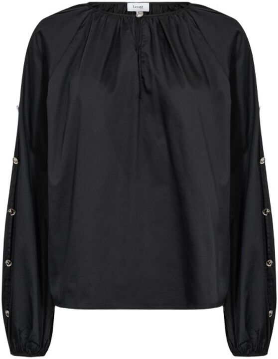 LR-ISLA SOLID 131 Bluse Sort