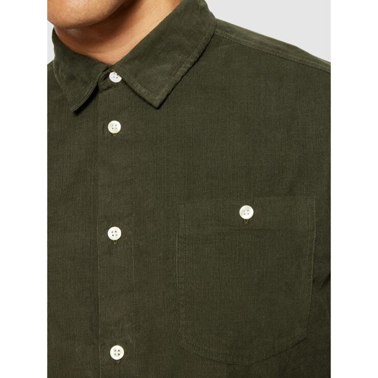Regular fit corduroy shirt - GOTS/Vegan