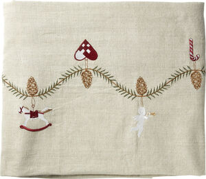 Dug jul 140x360cm hør/bom