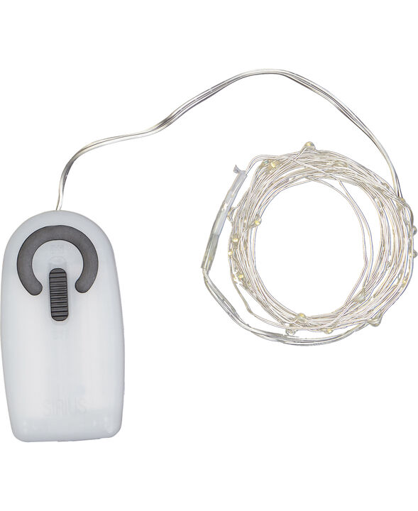 Knirke 40L m/timer, Klar/sølv