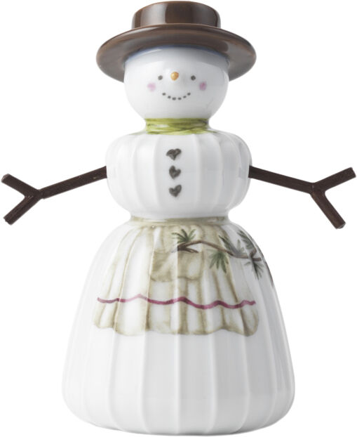 Hammersh&oslash;i Christmas Sn&oslash;kone H11 hvit m. deko