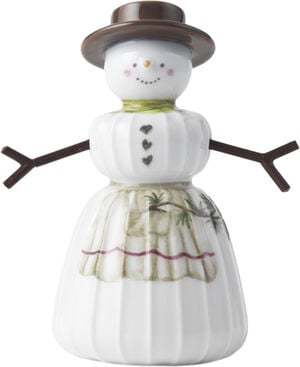 Hammersh&oslash;i Christmas Sn&oslash;kone H11 hvit m. deko