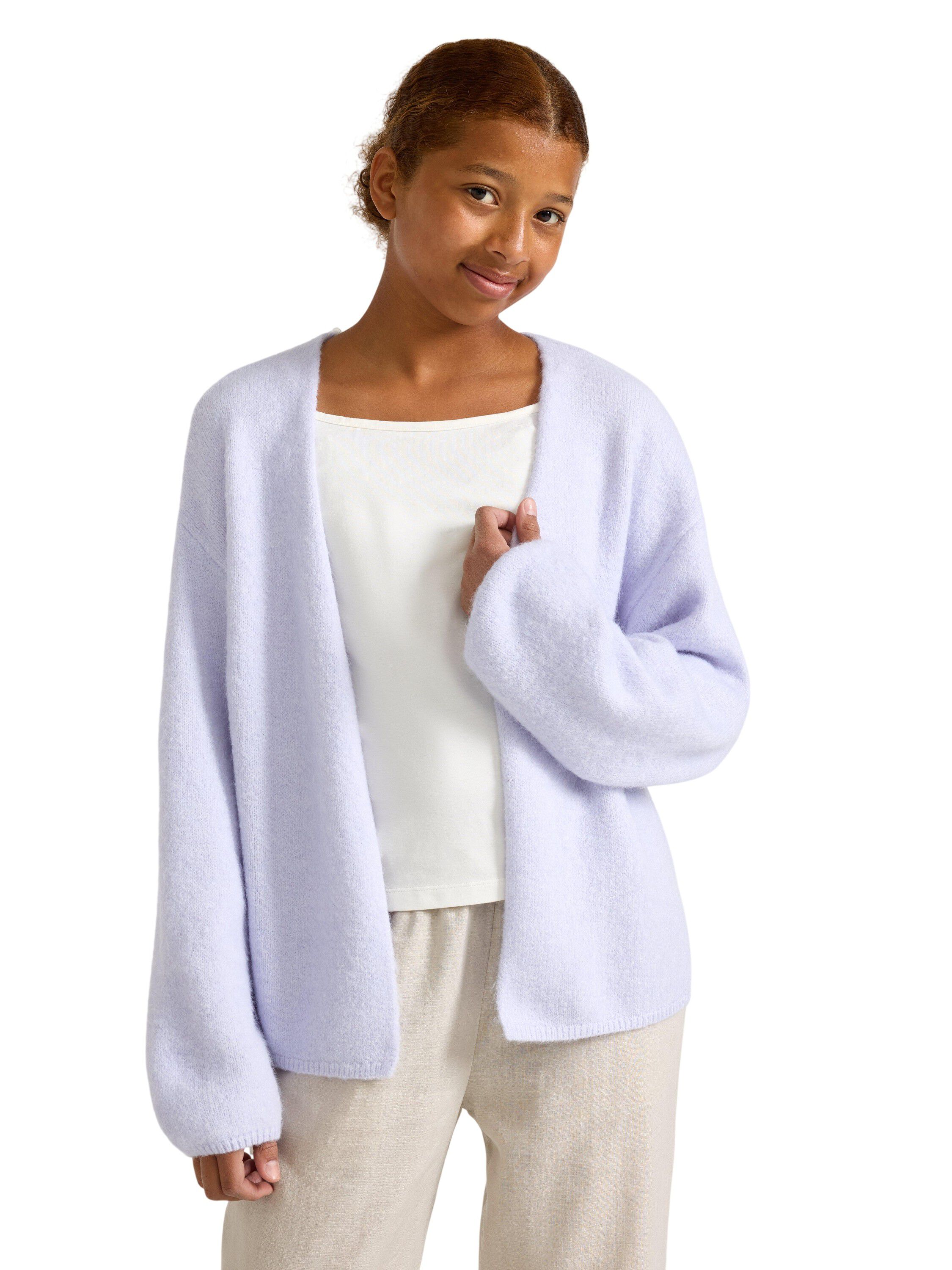 Knitted cardigan with a relaxed fit