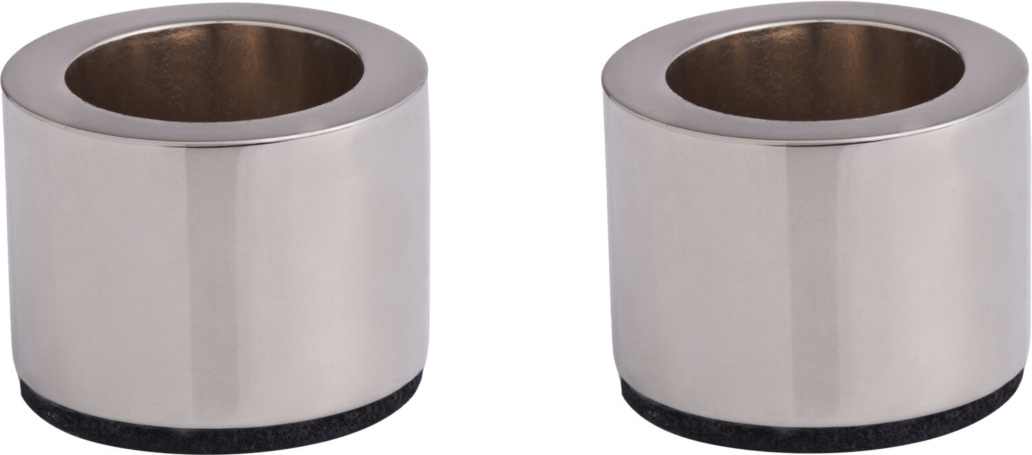 Light Candle holder taper, Chrome, 2-pack, 3,25x2,32 cm