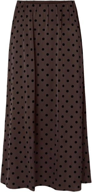 PCJYTTA HW ANKLE SATIN SKIRT WVN D2