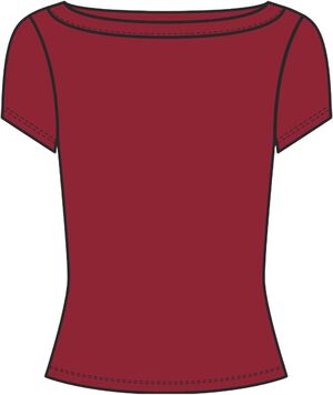 JXFIFI STR SS BOATNECK TEE JRS