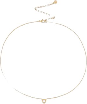Necklace heart rhinestone