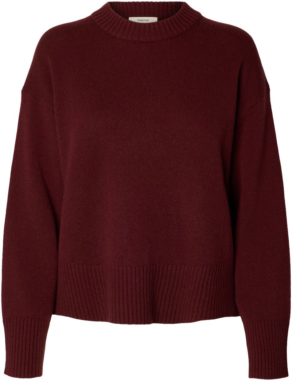 Slwcille Cashmere Blend Ls Knit O-Neck