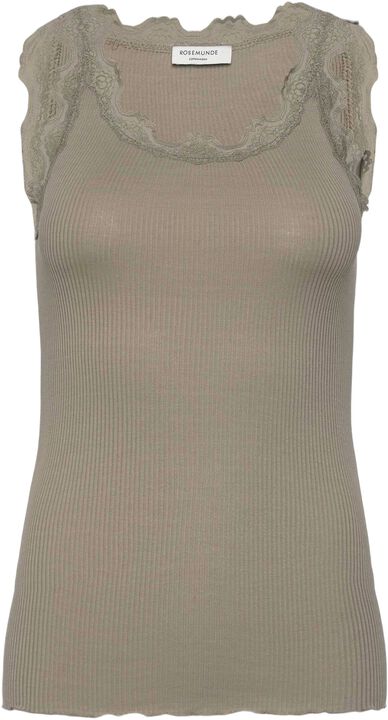 Silk top w/ lace