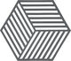Bordskåner Hexagon Cool Grey