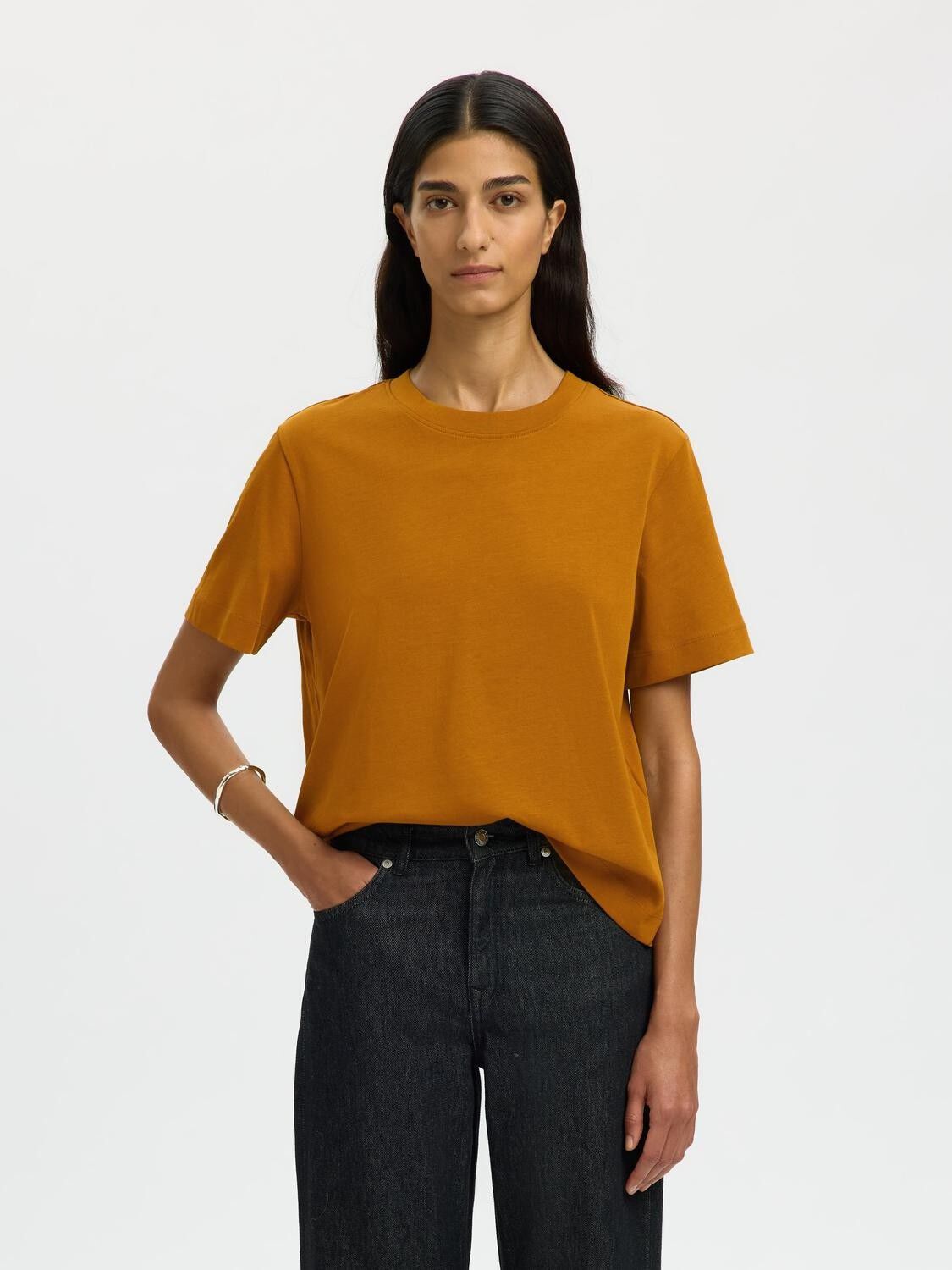 SLFESSENTIAL SS BOXY TEE NOOS
