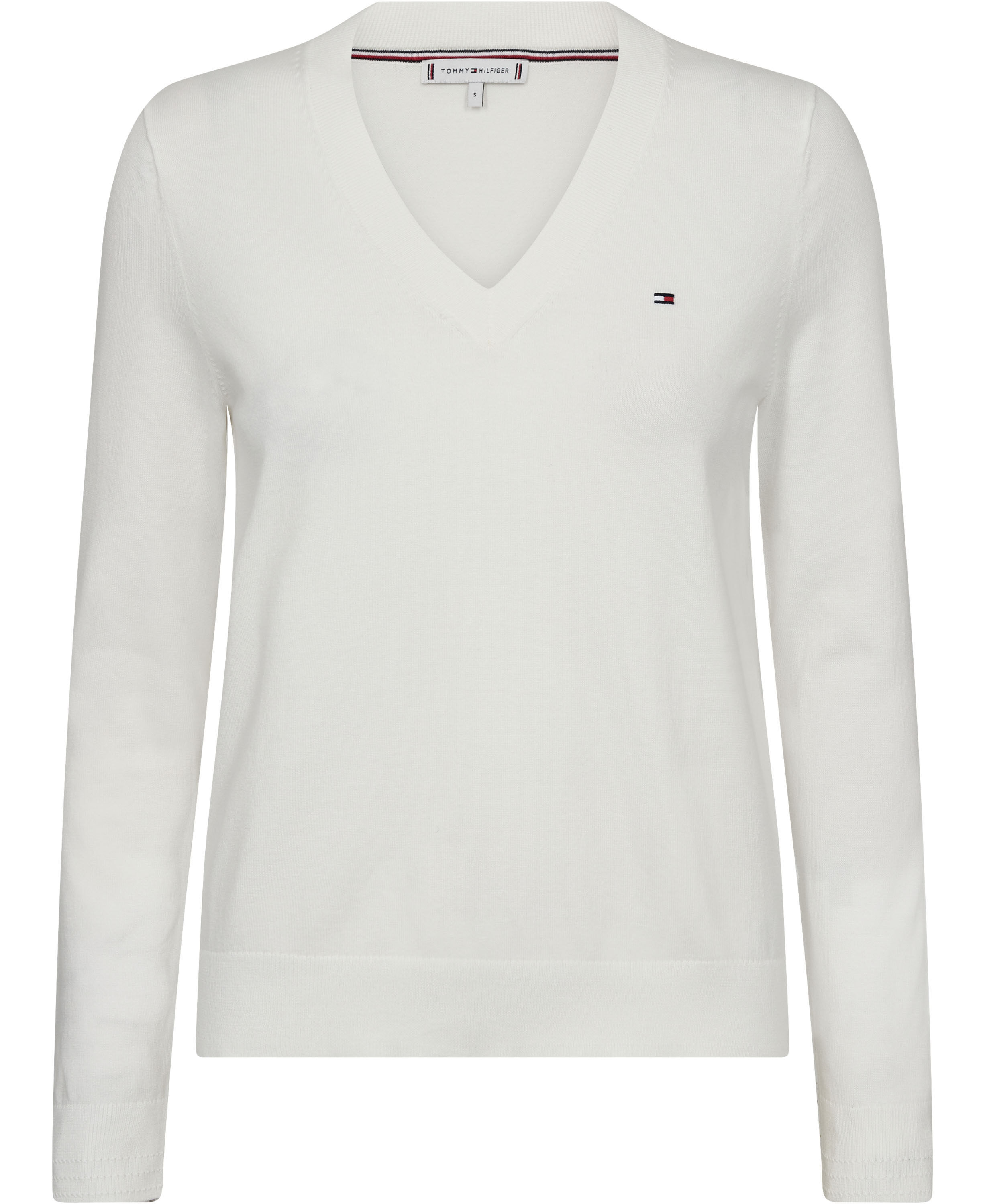 CO JERSEY STITCH V-NK SWEATER