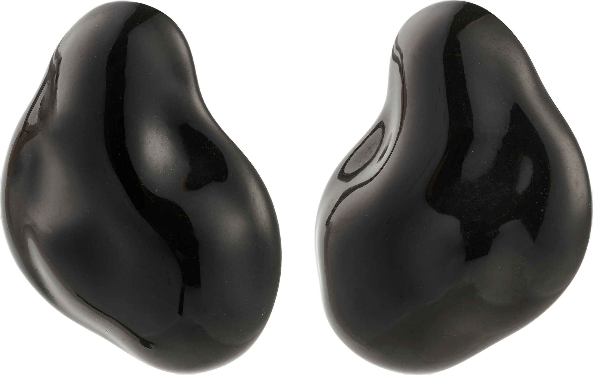 LIAN earrings silver-plated/black