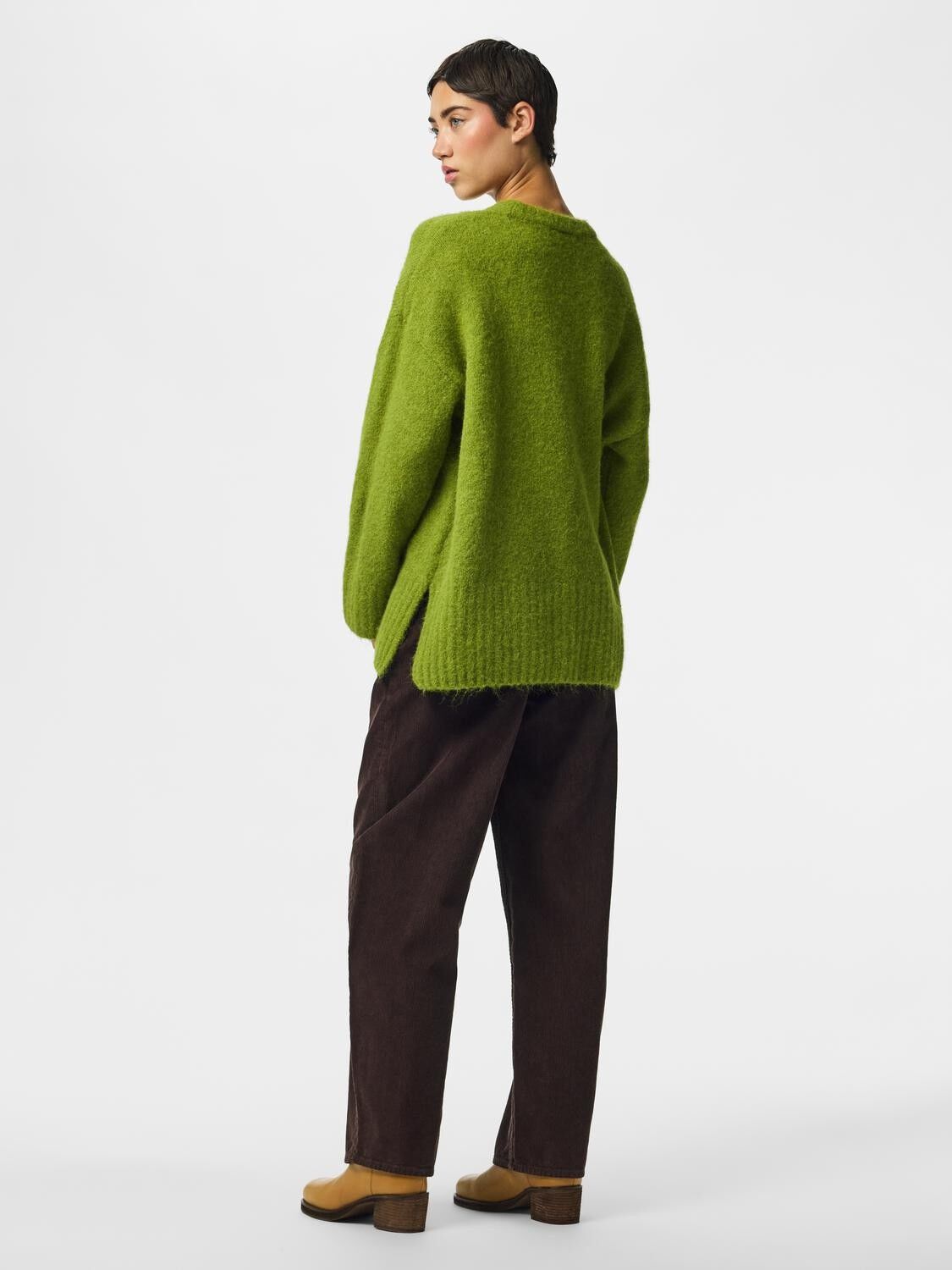 Pctina Ls O-Neck Knit Noos
