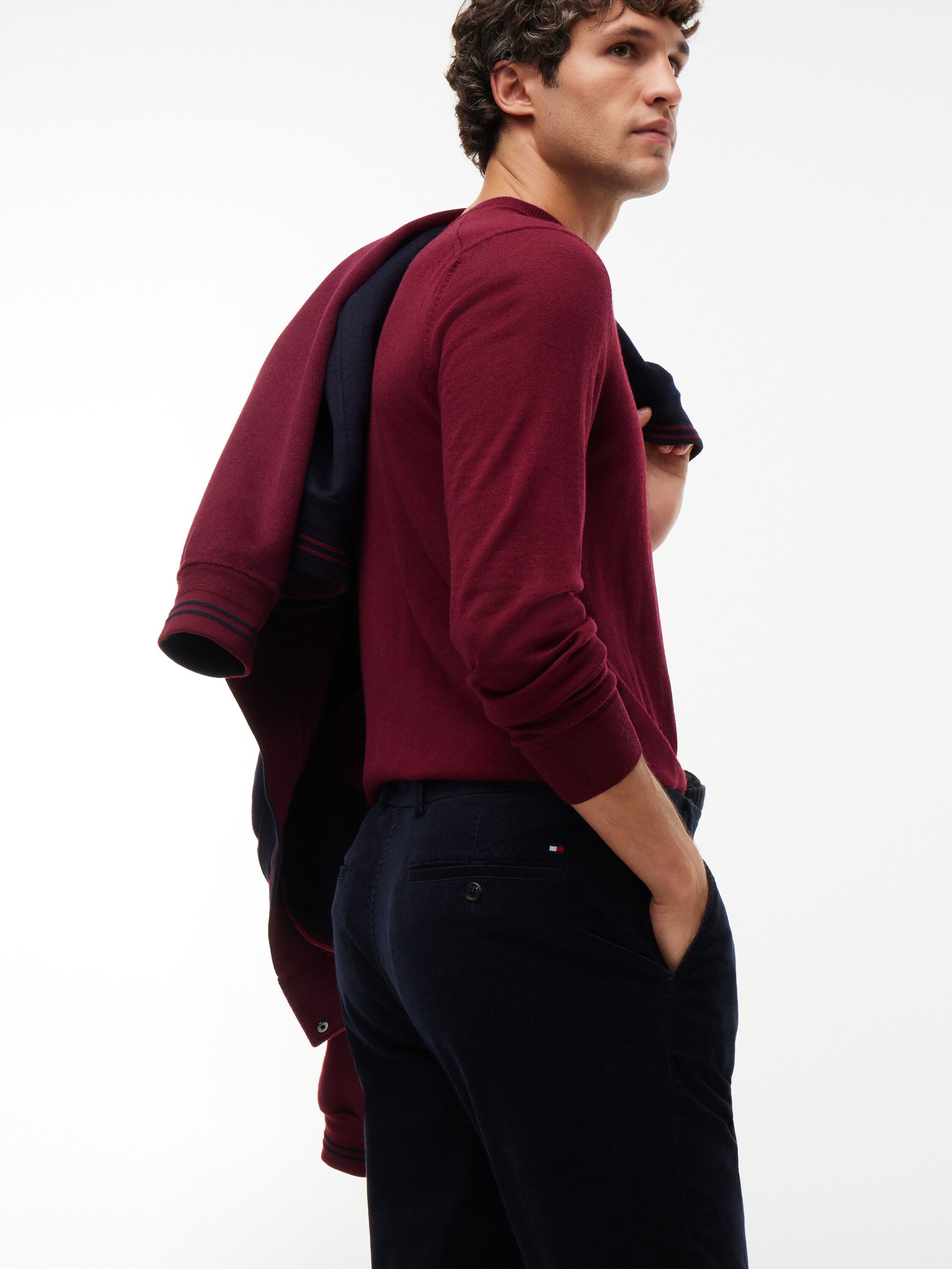 Denton Slim Straight Fine Corduroy Chinos