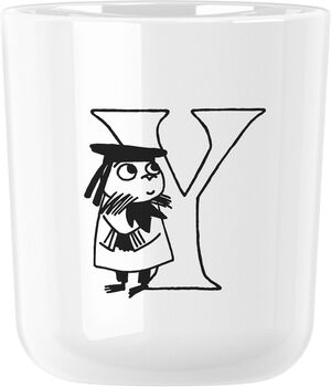 Moomin ABC kopp - Y 0.2 l. Moomin white