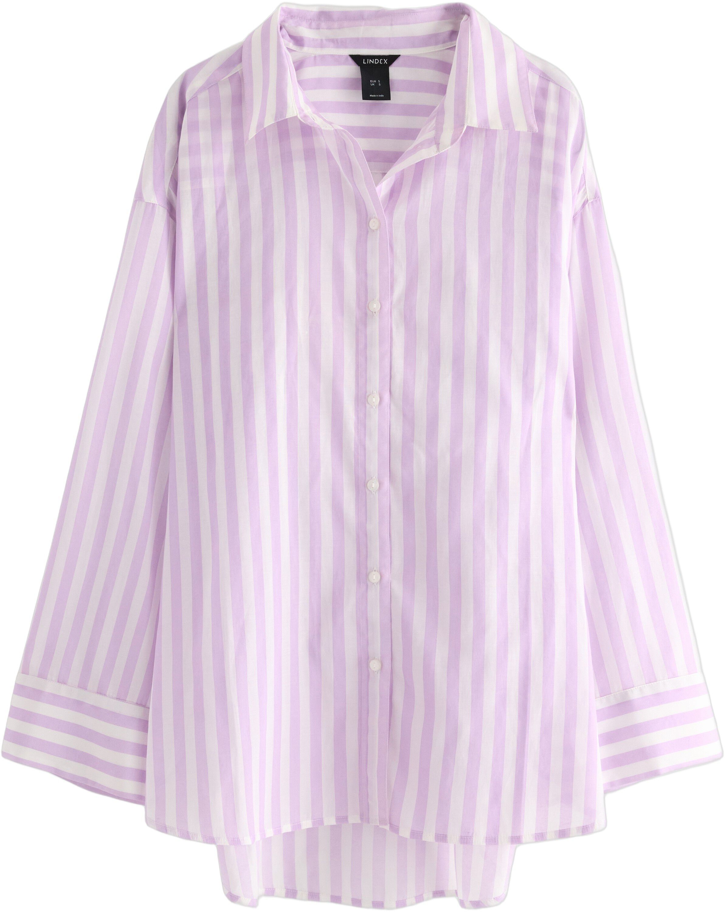 V&aelig;vet skjorte i viskoseblanding med