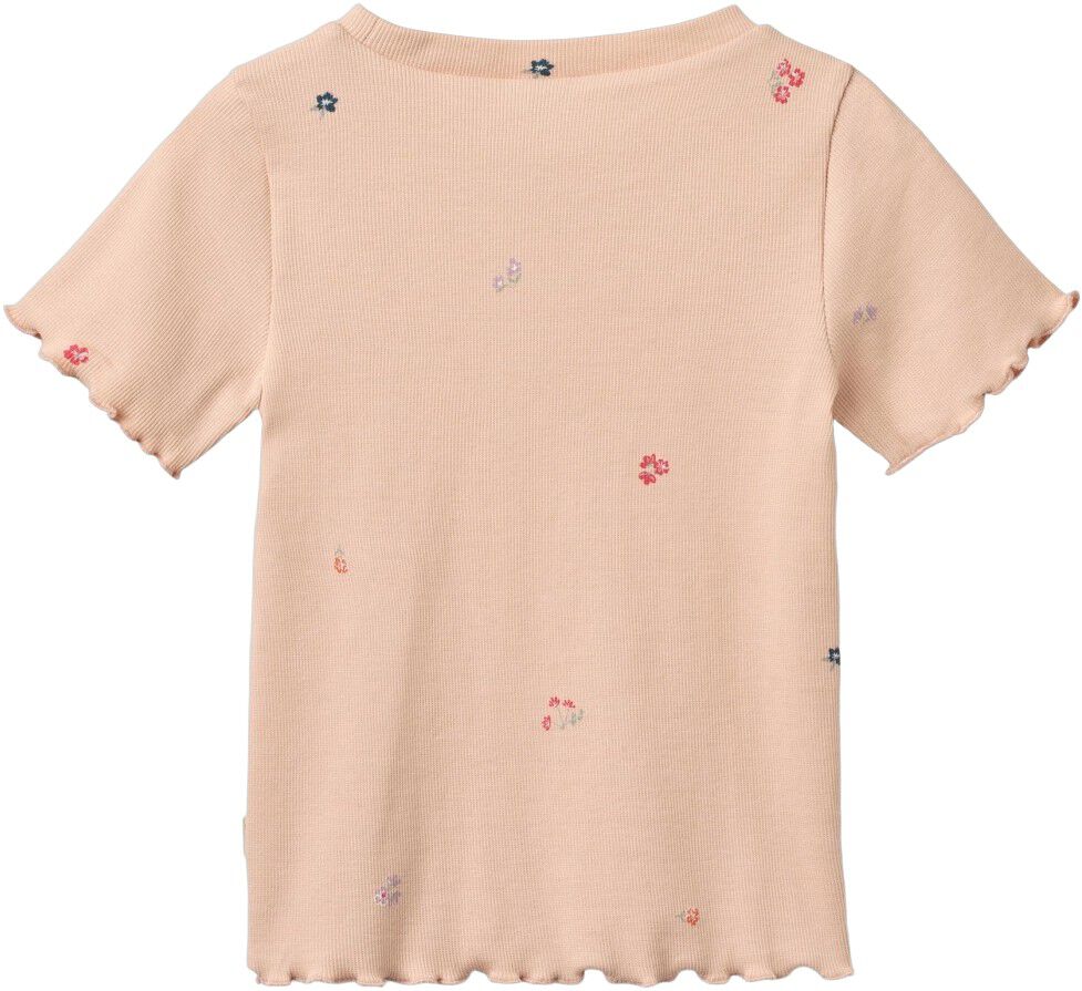 Kort&aelig;rmet Rib T-shirt Alicia