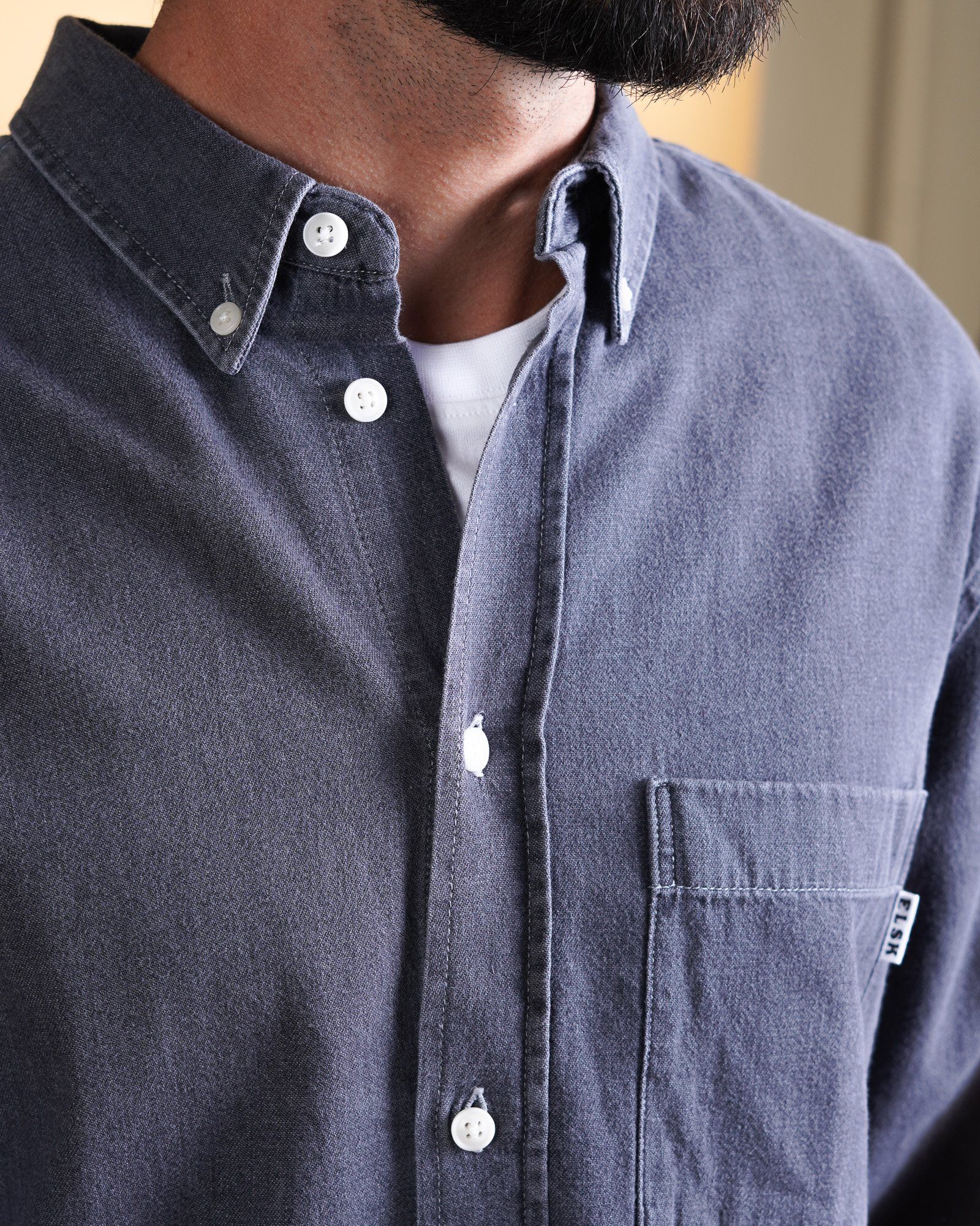 CHAMBRAY MEN'S BD SHIRT