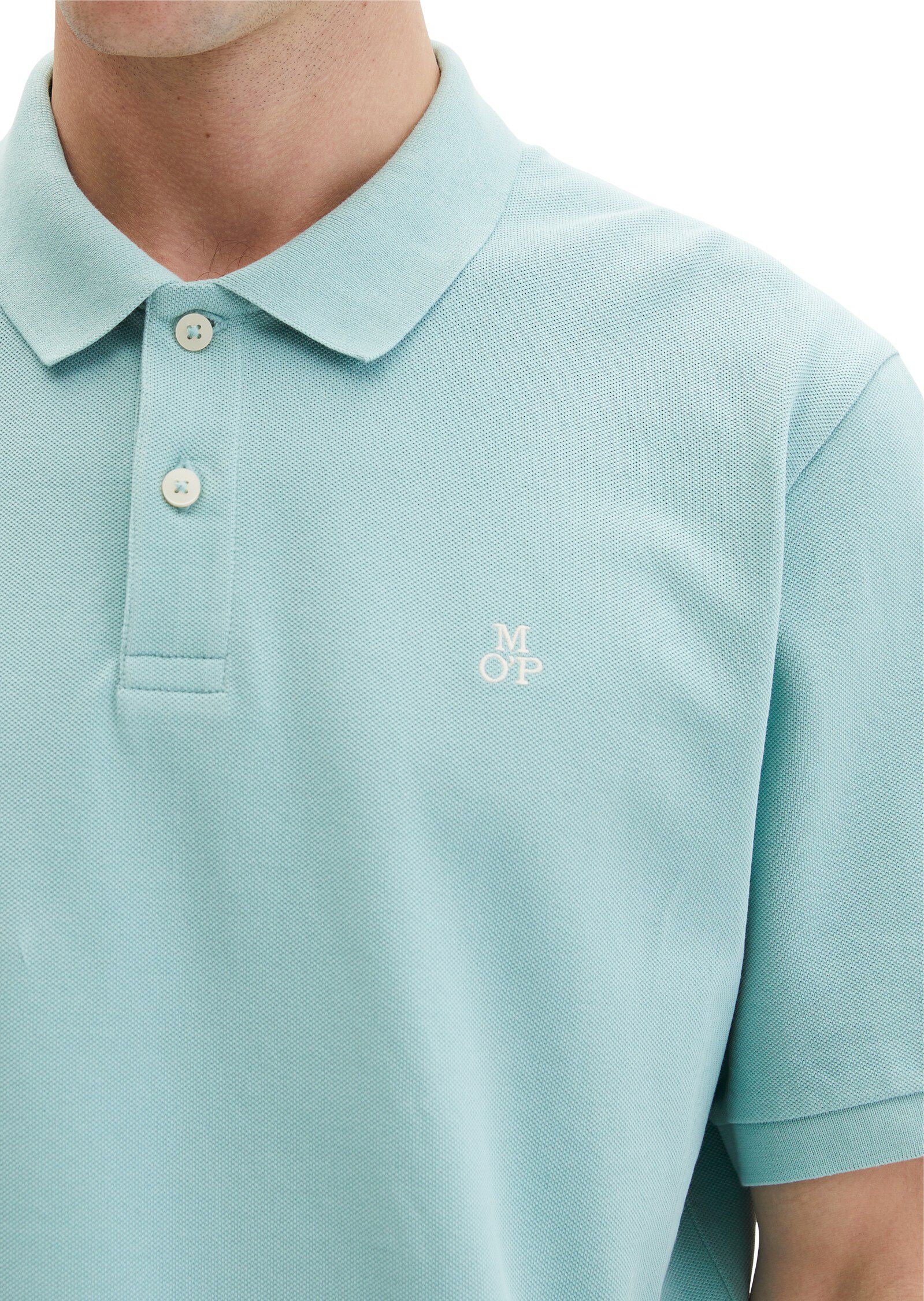 Polo shirt, short sleeve, button pl