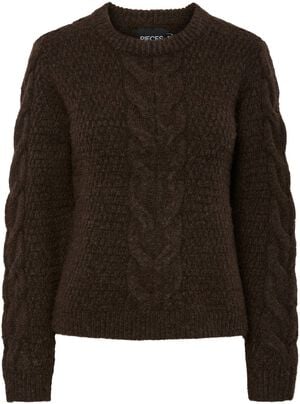 PCNINA LS O-NECK KNIT NOOS BC