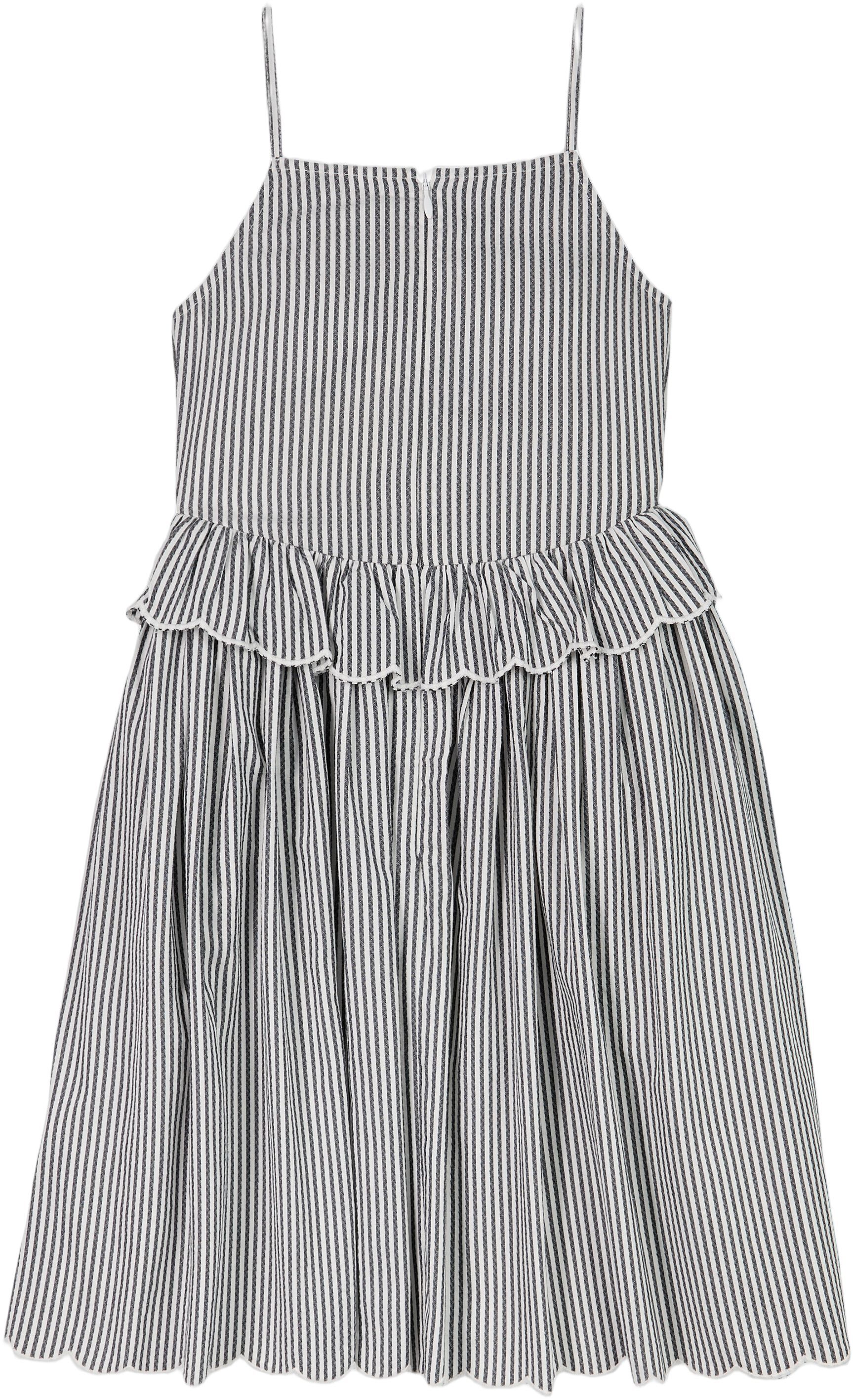 STRIPED STRAP DRESS SLVLS