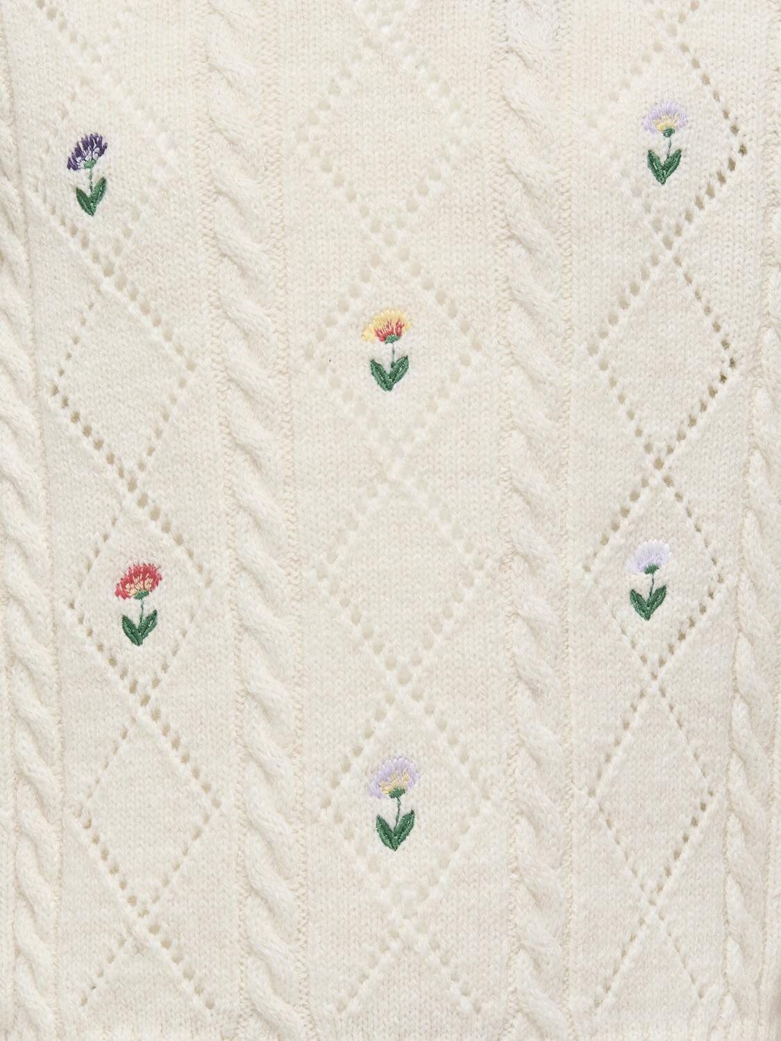 KOGFLOWER L/S O-NECK KNT