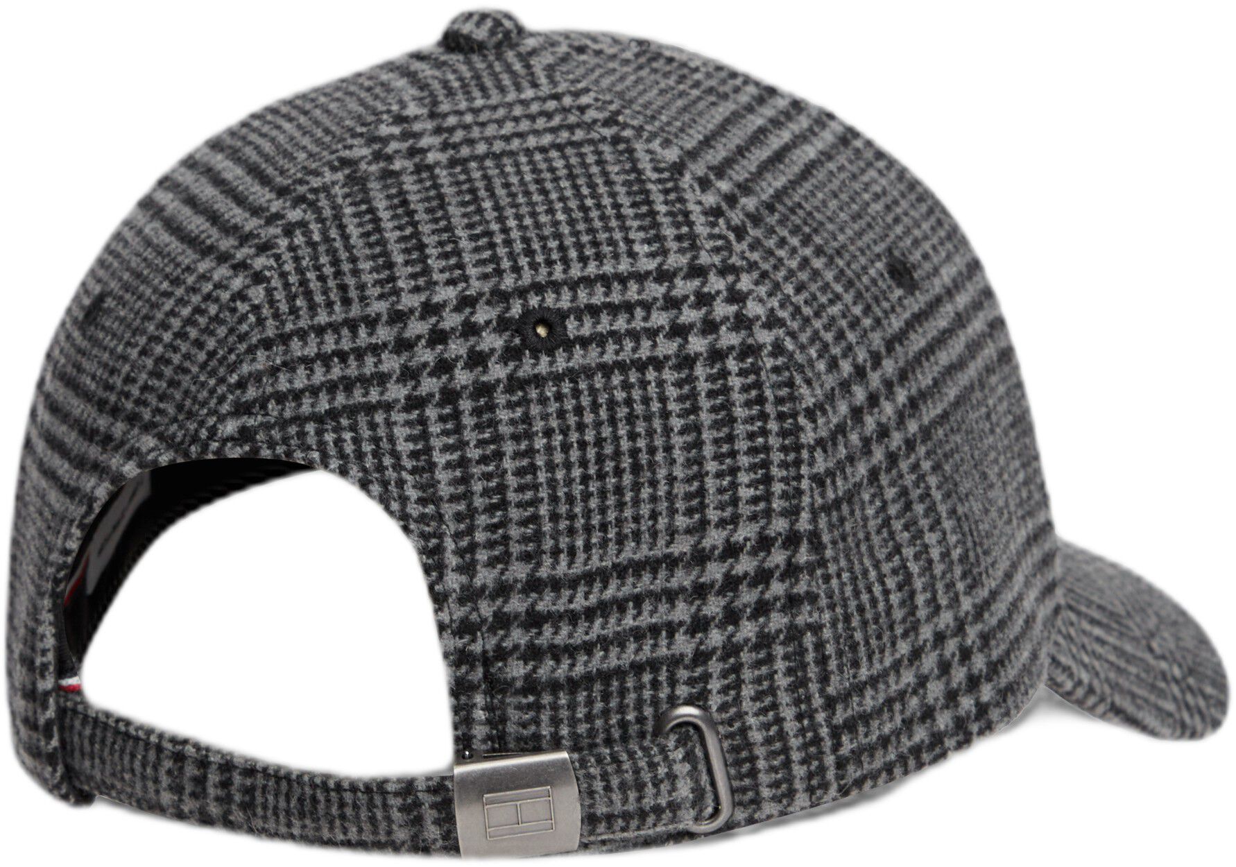 Check Wool Blend Baseball Cap