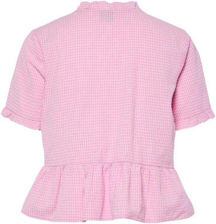 PCALMA SS V-NECK TOP WVN D2D