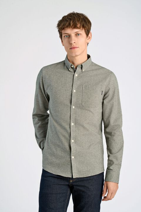 Brushed twill shirt L/S