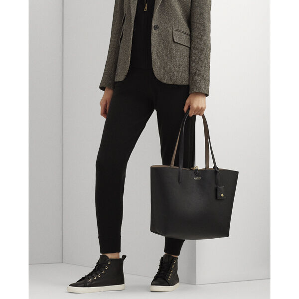 Faux-Leather Reversible Tote