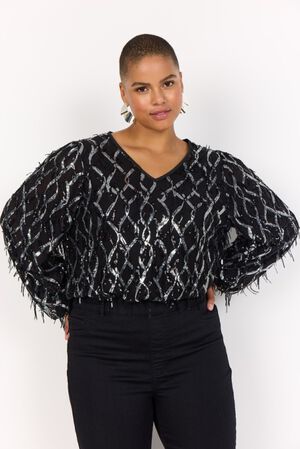 Curvy WA-SANNIE 1 Bluse Sort