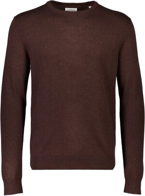 Melange round neck knit