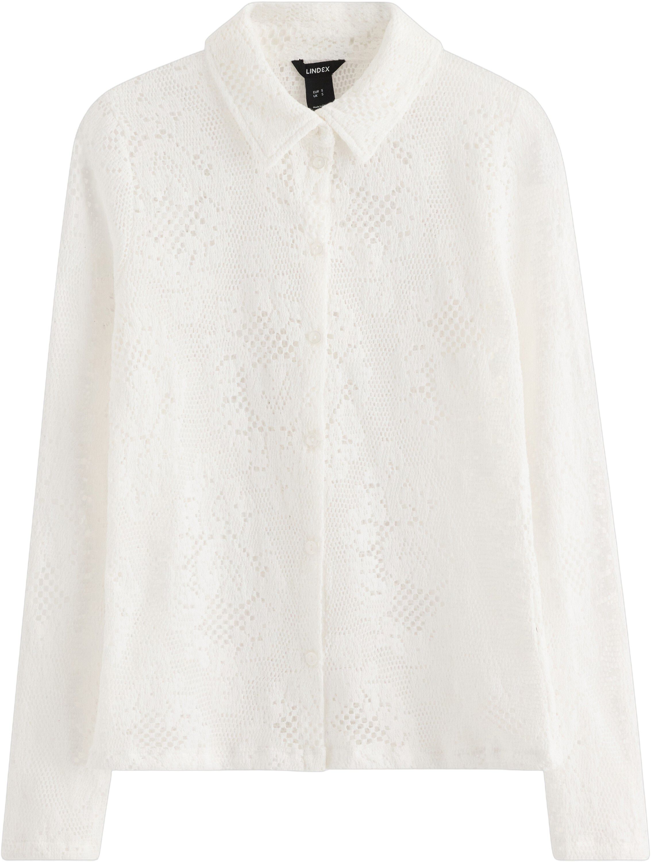 Langermet skjorte i jersey med stru