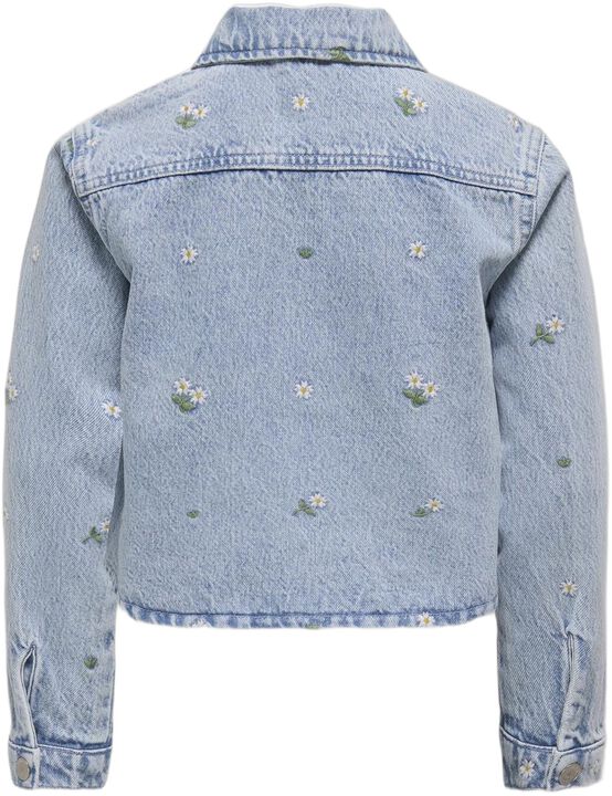 KOGCASSIE EMB LS OVS DNM SHIRT AZG